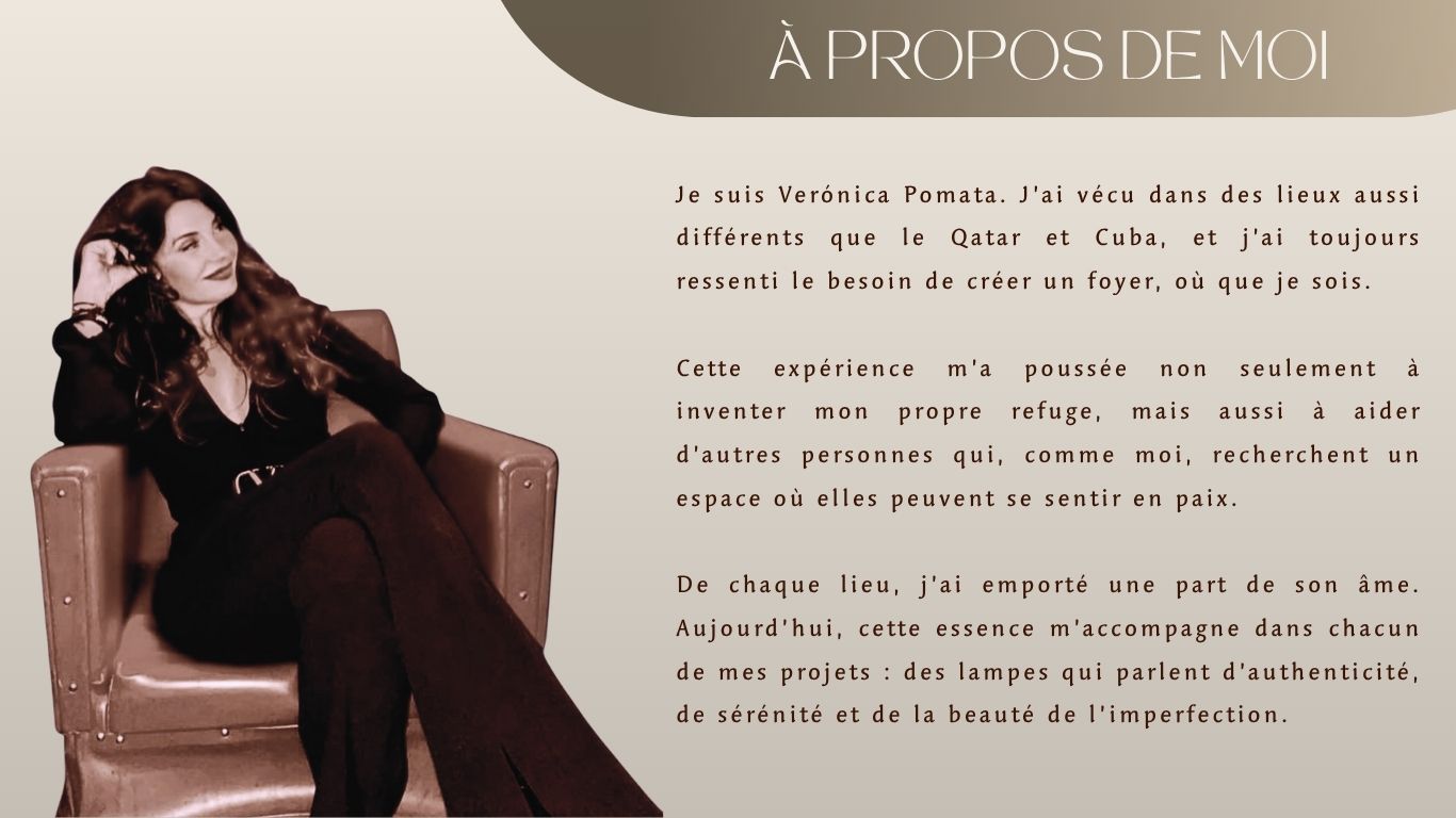 Verónica Pomata · créatrice de MAGAVE · éclairage artisanal méditerranéen