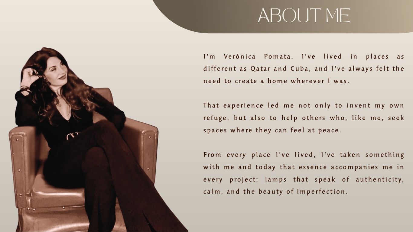Verónica Pomata · founder of MAGAVE · artisan lighting with Mediterranean soul