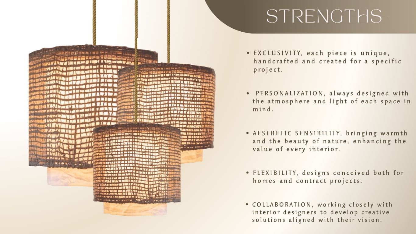 MAGAVE strengths · quality artisan lighting in linen & jute