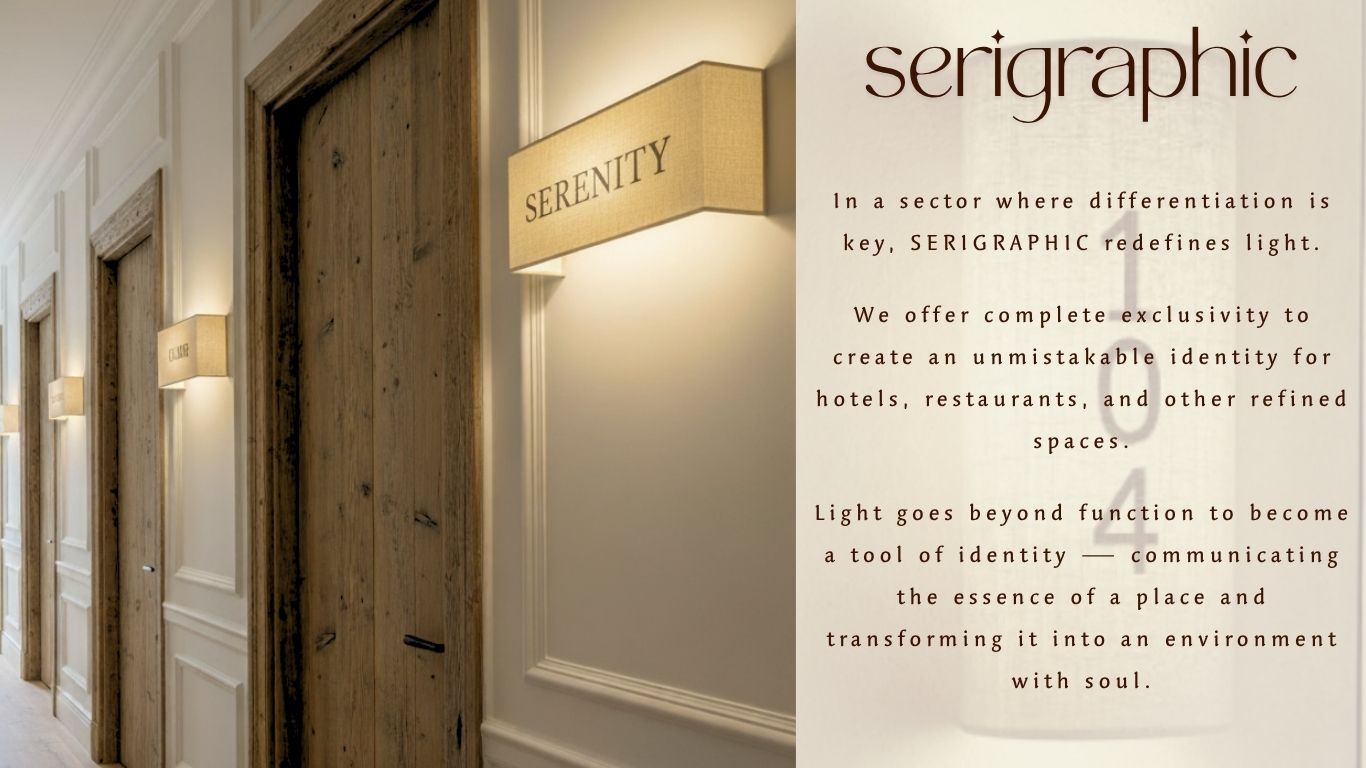 Serigraphic collection · screen-printed linen · artisan lamps with personality